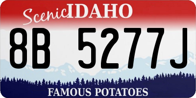 ID license plate 8B5277J