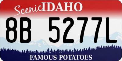 ID license plate 8B5277L