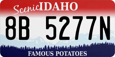 ID license plate 8B5277N