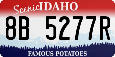 ID license plate 8B5277R