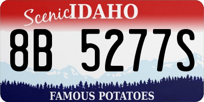 ID license plate 8B5277S