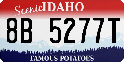 ID license plate 8B5277T
