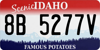 ID license plate 8B5277V