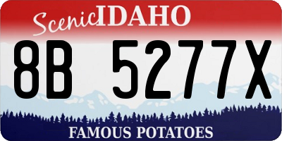 ID license plate 8B5277X