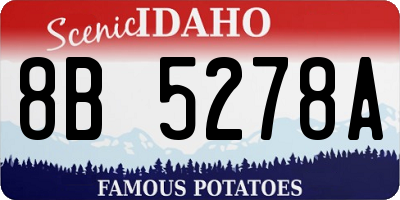 ID license plate 8B5278A