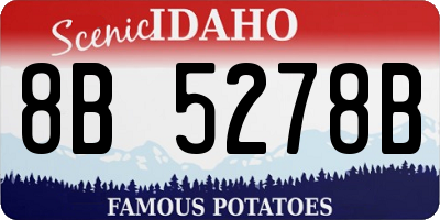 ID license plate 8B5278B