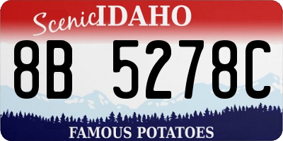 ID license plate 8B5278C
