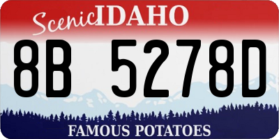 ID license plate 8B5278D