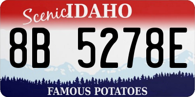 ID license plate 8B5278E