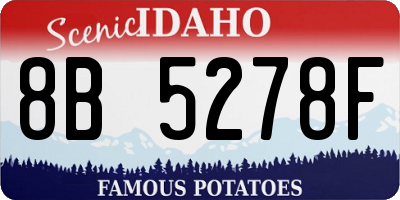 ID license plate 8B5278F
