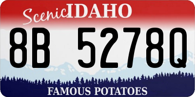 ID license plate 8B5278Q