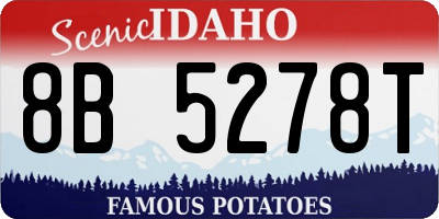 ID license plate 8B5278T