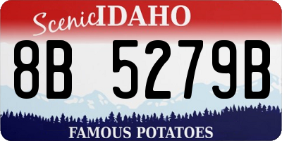 ID license plate 8B5279B