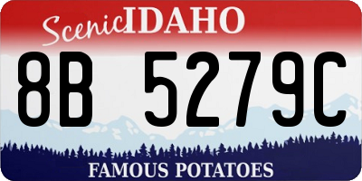 ID license plate 8B5279C