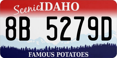 ID license plate 8B5279D