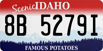 ID license plate 8B5279I