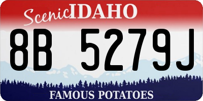 ID license plate 8B5279J