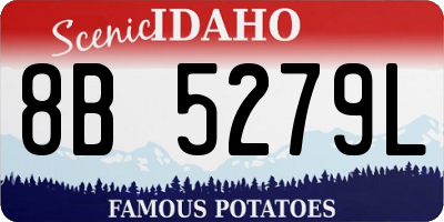 ID license plate 8B5279L