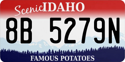ID license plate 8B5279N