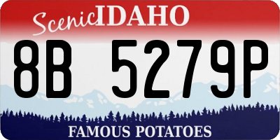 ID license plate 8B5279P
