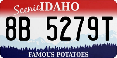 ID license plate 8B5279T