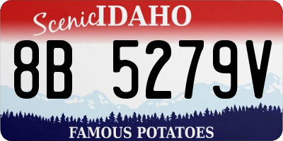 ID license plate 8B5279V