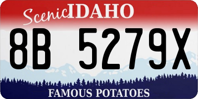 ID license plate 8B5279X