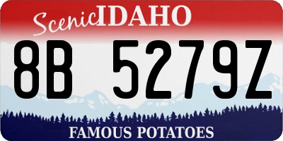 ID license plate 8B5279Z