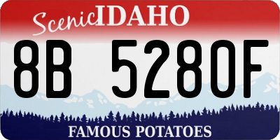 ID license plate 8B5280F