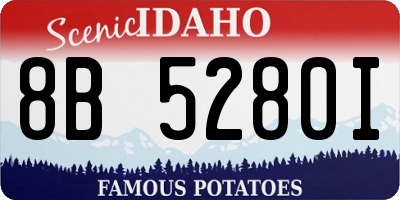 ID license plate 8B5280I