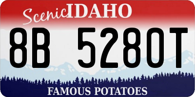 ID license plate 8B5280T