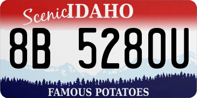 ID license plate 8B5280U