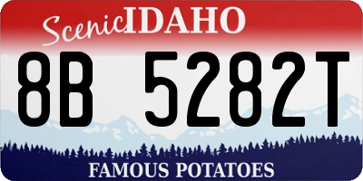 ID license plate 8B5282T
