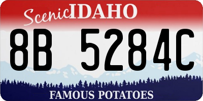 ID license plate 8B5284C