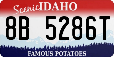 ID license plate 8B5286T