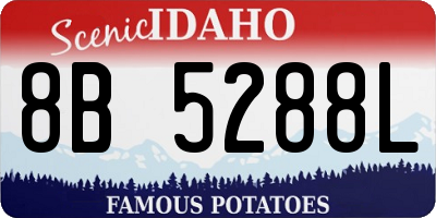 ID license plate 8B5288L
