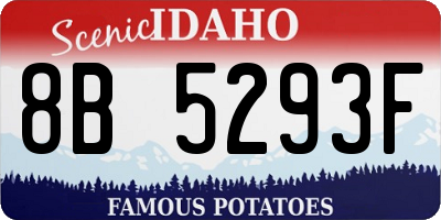ID license plate 8B5293F
