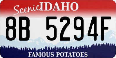 ID license plate 8B5294F