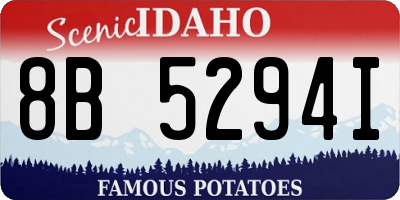 ID license plate 8B5294I