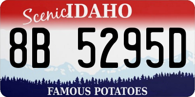 ID license plate 8B5295D