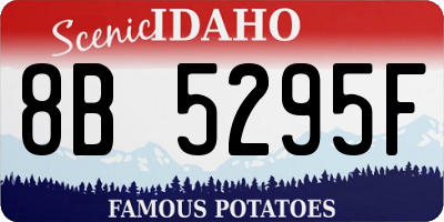 ID license plate 8B5295F