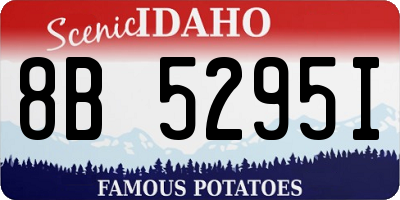ID license plate 8B5295I