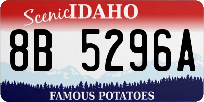 ID license plate 8B5296A