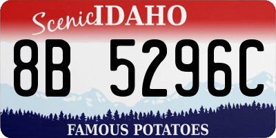 ID license plate 8B5296C