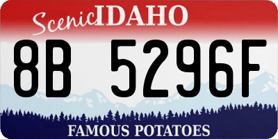 ID license plate 8B5296F