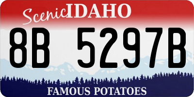 ID license plate 8B5297B