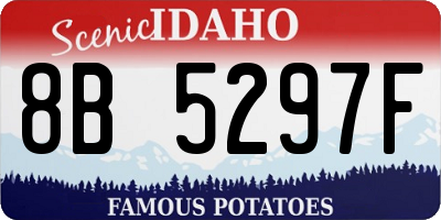 ID license plate 8B5297F