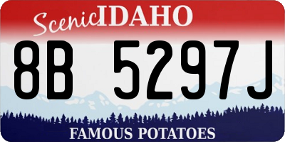 ID license plate 8B5297J