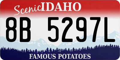 ID license plate 8B5297L