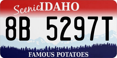 ID license plate 8B5297T